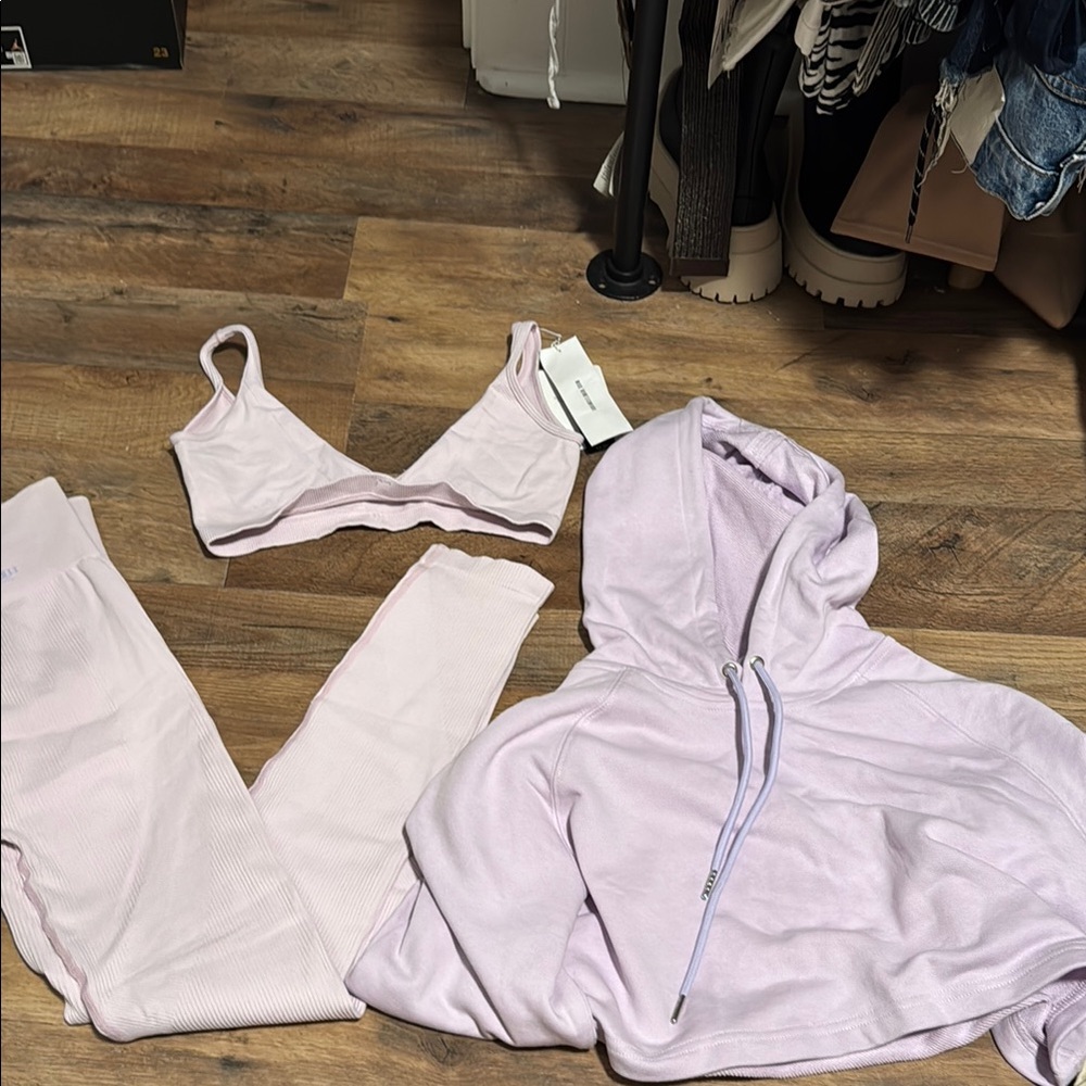 Adam Selman Sport Lavender Workout Set